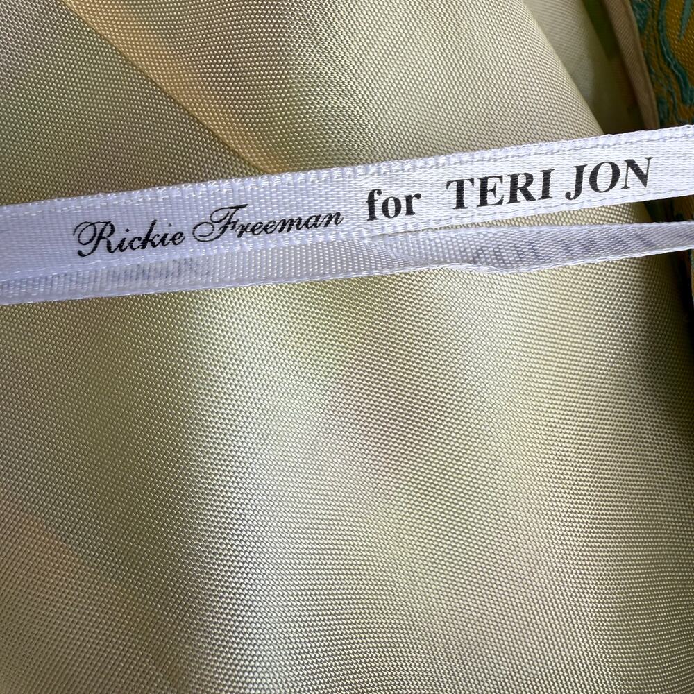 Vtg 90s Y2K Rickie Freeman for Teri Jon brocade pencil skirt - Size M Easter - Picture 10 of 10